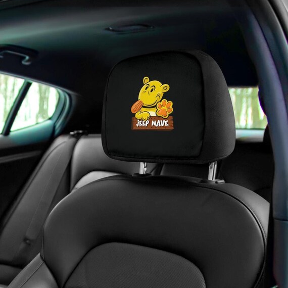 Jeep Headrest Coverseugene the Jeep Waveunique Jeep Headrest Etsy