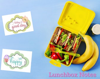 Kids Lunch Box Notes, Positive Affirmations (Instant Download)