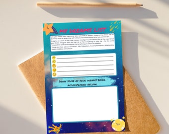 Dream List Goals Journal, Actionable Life Planner (Digital Download)