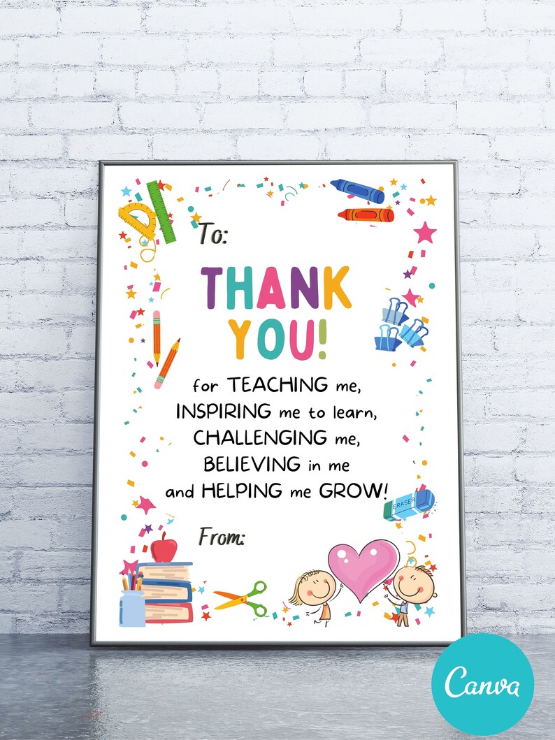 Teacher Appreciation Week Printable Survey Thank You Coloring - Etsy