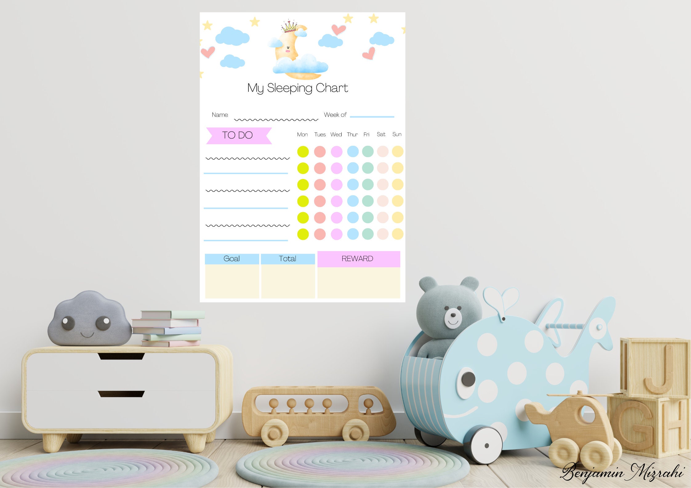 Sleeping Chart for Kids Toddlers and Preschoolers Kids - Etsy