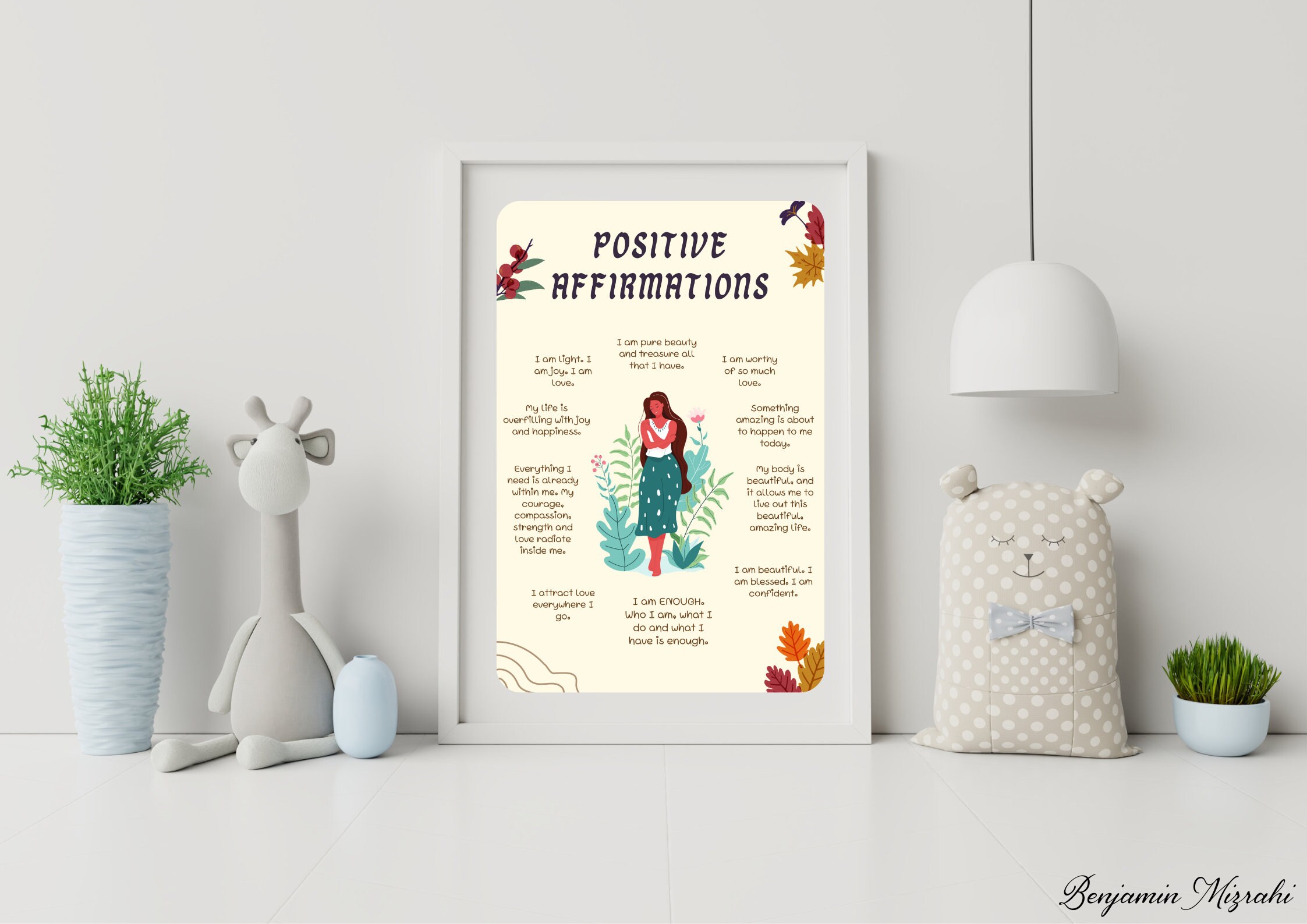 Positive Affirmations Poster, Mental Health Art (printable) - Etsy