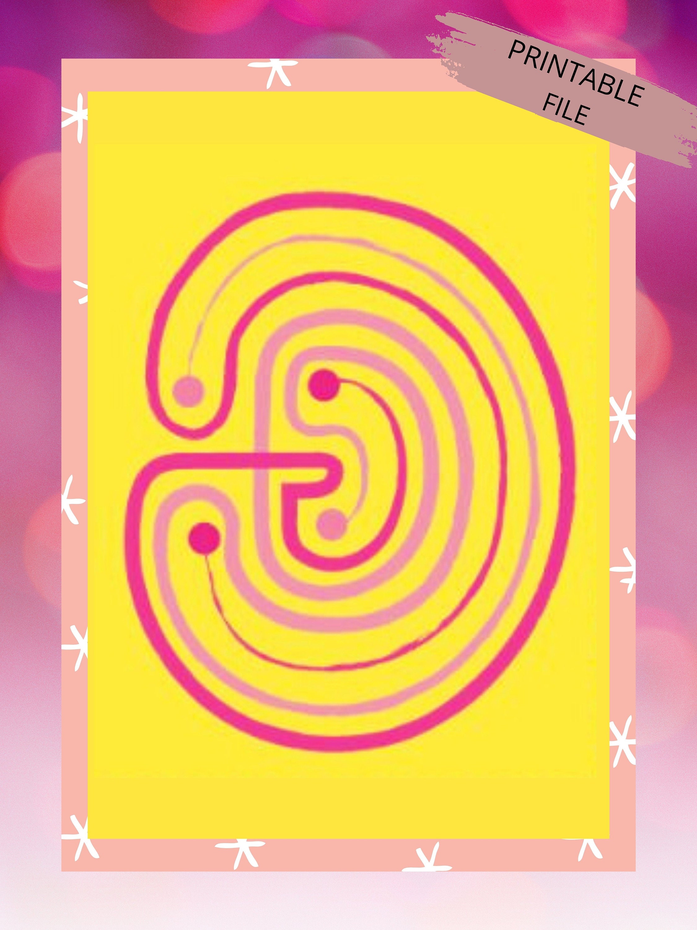 Finger Tracing Calming, Printable Mindfulness Flash Cards, Calm Down ...