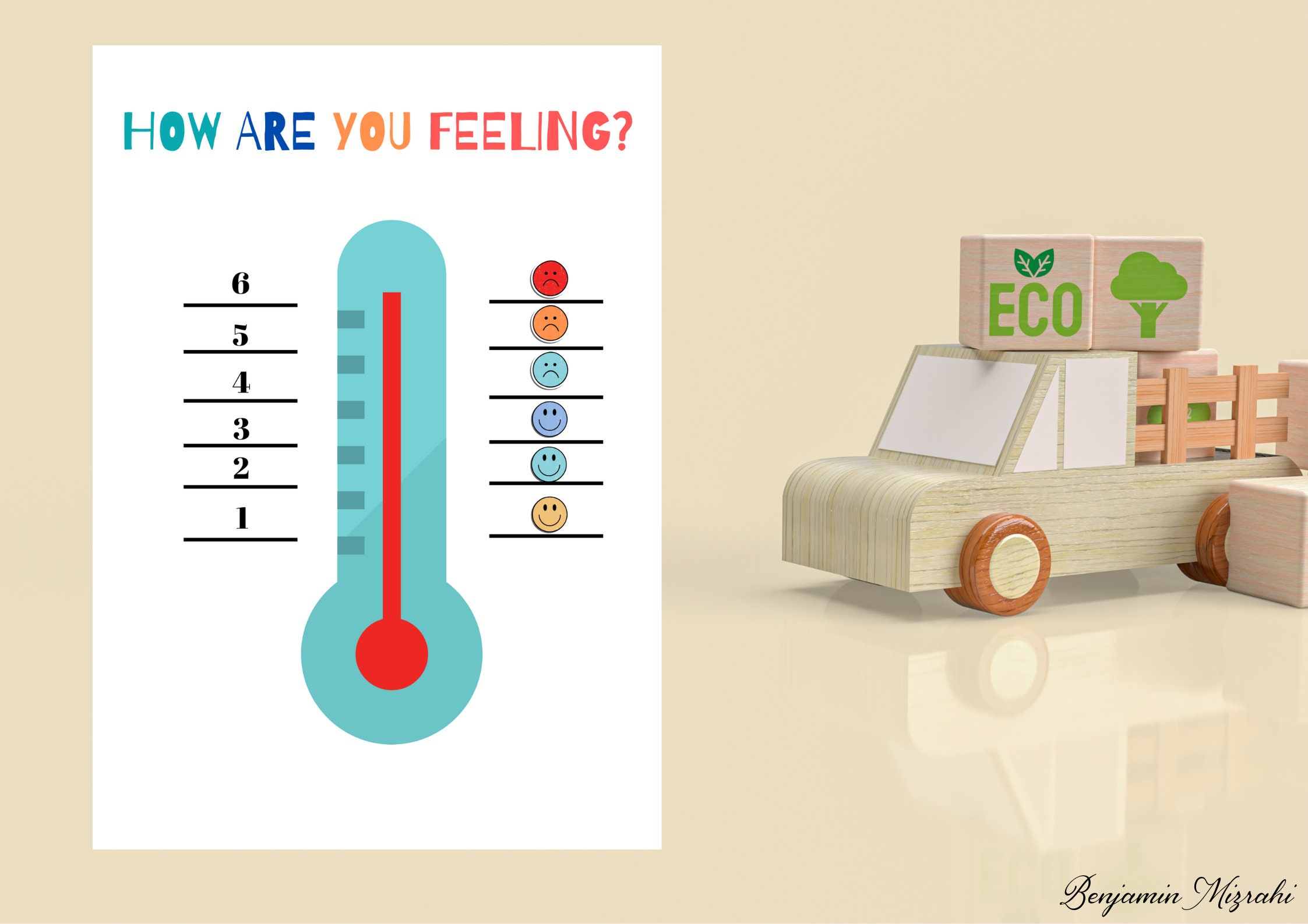 Feelings Thermometer Poster - Emotional Regulation, Classroom Decor ...