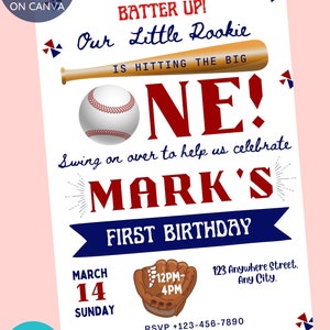 Editable Birthday Invitation Girls or Boys Printable Digital Instant Download Canva Editable Invitation