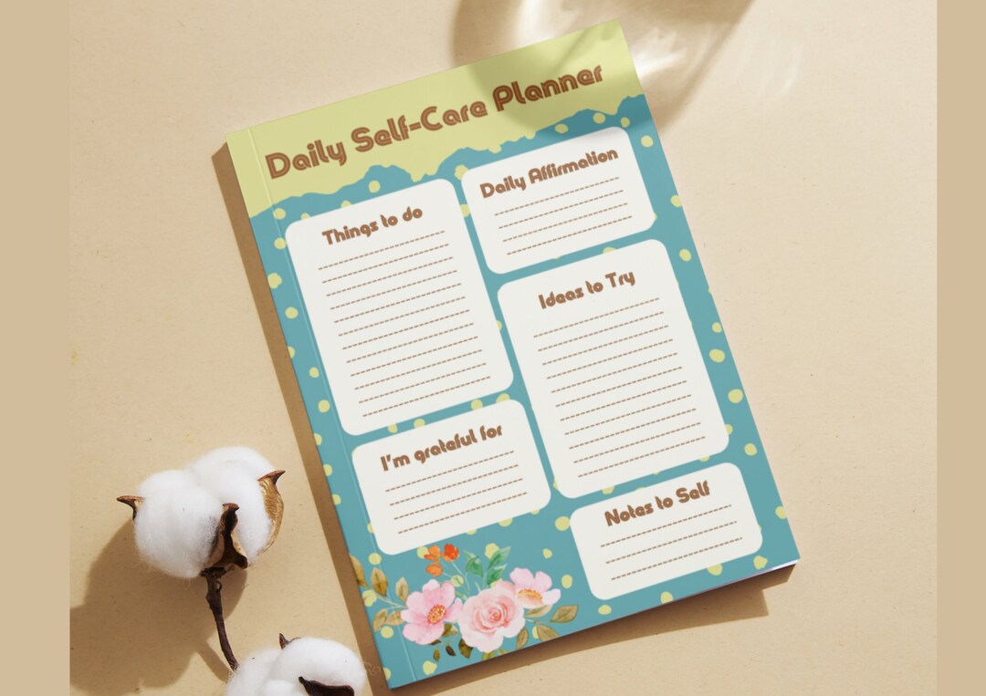 Daily Self Care Planner | Printable Wellness Routine (instant Download ...