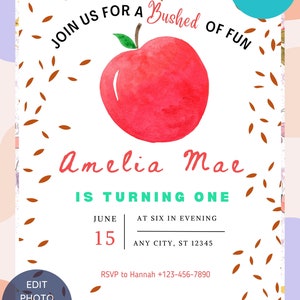 Editable Birthday Invitation Girls or Boys Printable Digital Instant Download Canva Editable Invitation