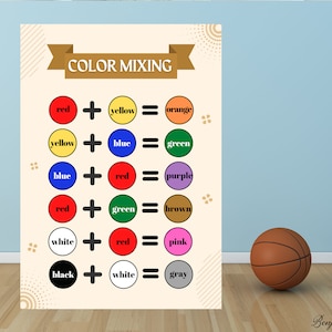 Colors Educational Print, Printable Crayon Poster, Wall Art, Rainbow Classroom Decor, Montessori Homeschool