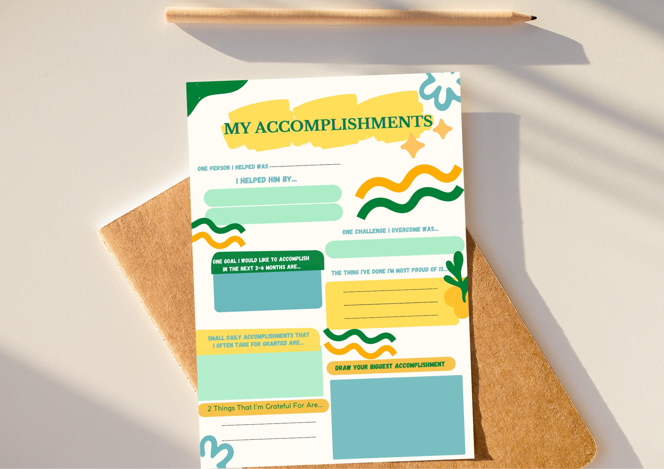 My Accomplishment Journal, Self-esteem Journal, Growth Mindset, Therapy ...