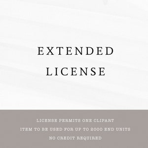 Extended License, Small Business Use, No Credit Required, Permits Sale of up to 2000 end units