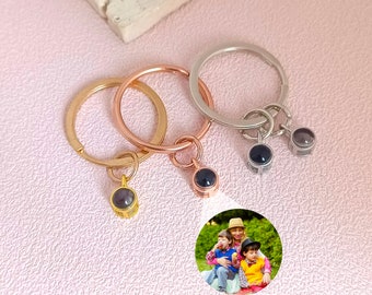 Personalized Photo Keychain • Photo Projection Keychain • Custom Picture Jewelry • Birthday Gift • Gifts For Her