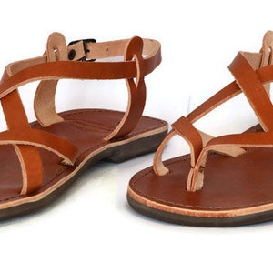 Handmade Roman Grecian Leather Sandals - Etsy