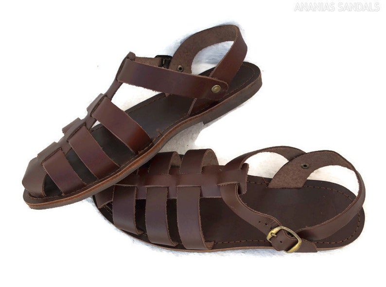 Greek Roman Gladiator Leather Sandals for Women - Etsy