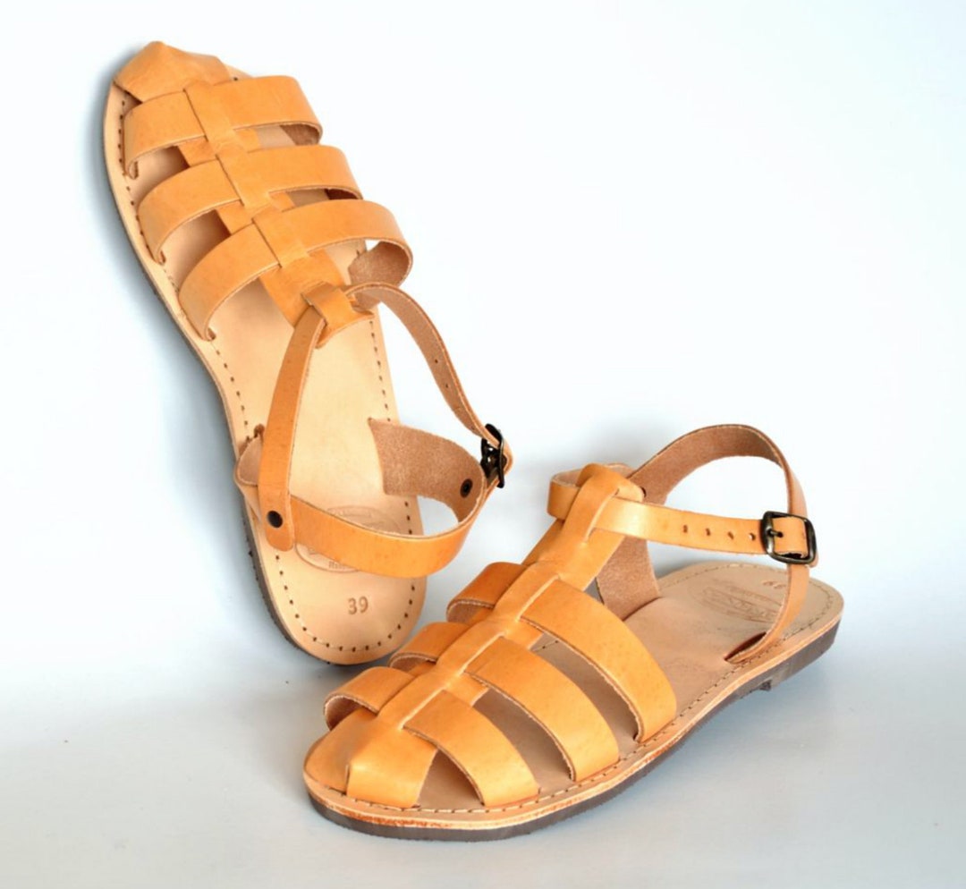 Greek Roman Gladiator Leather Sandals for Women - Etsy