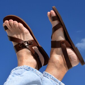 Handmade Roman Grecian leather sandals