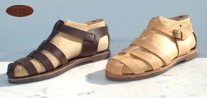 Womens Fisherman Sandals Closed Toe - Leather Sandals | Pagonis Greek  Sandals