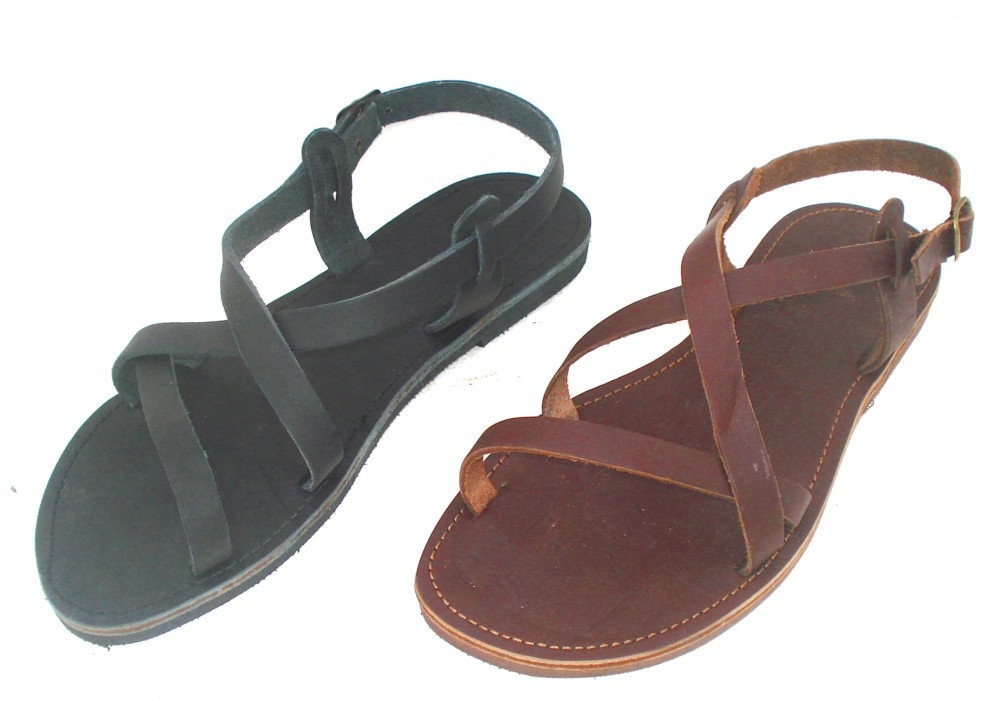 Handmade Roman Grecian Leather Sandals - Etsy