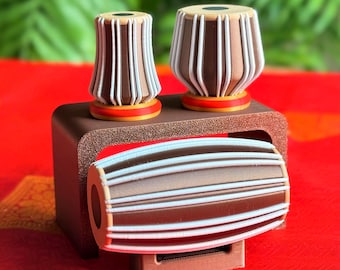 Mini Tabla & Mridangam Models – Indian Percussion Instruments – Cultural Art, Home Décor, Musician Gift, Decorative Drum Set, Return Gift