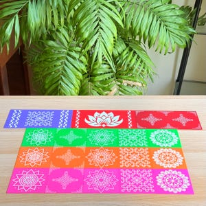 Rangoli Design Sheets for Pooja & Festival Décor | Kolam/Muggulu Patterns | Hindu Decor, Golu, Return Gifts, Indian Cultural Art, Arangetram