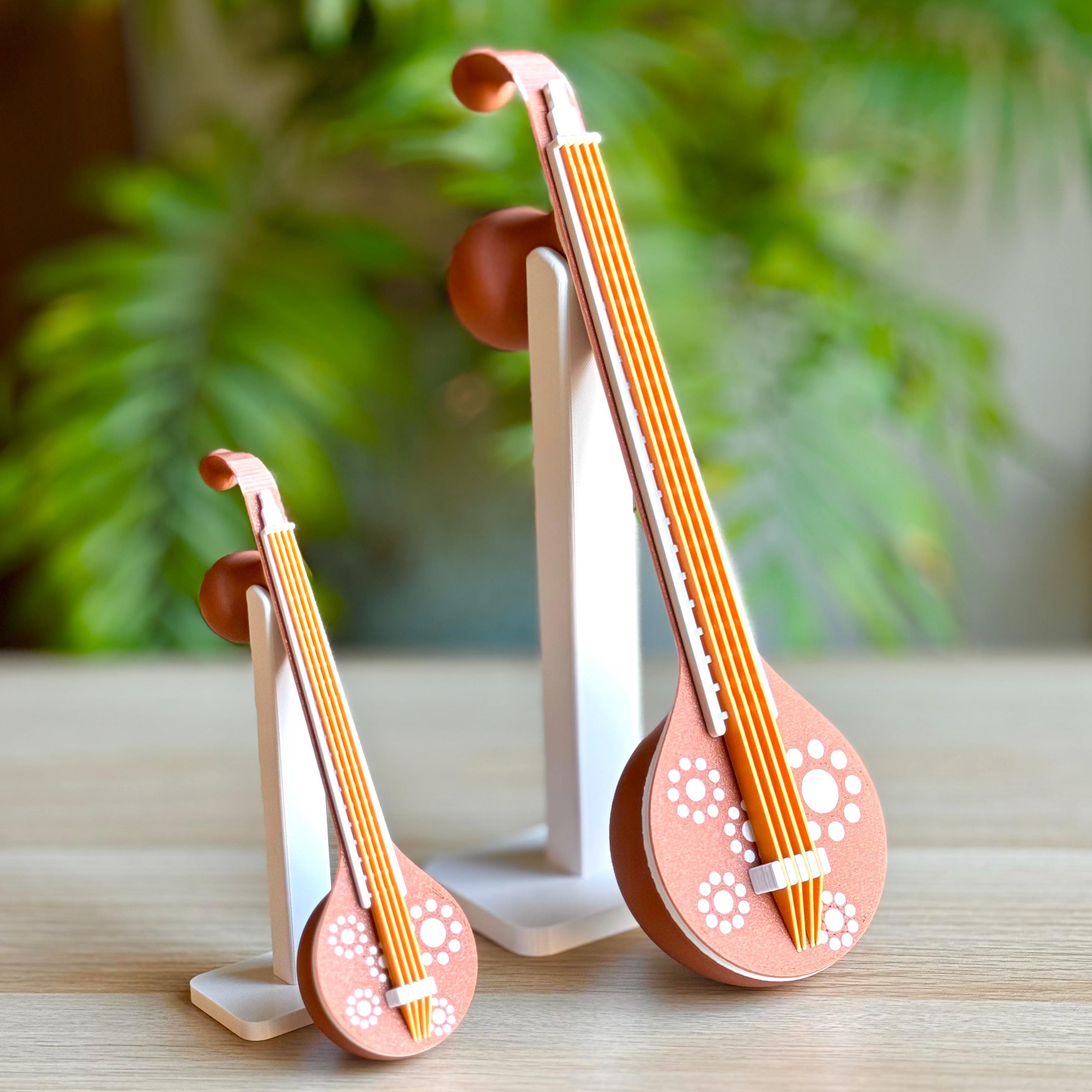 Buy Marrone Violin With Rotating Musical Base, Home Decor Musical Instrument Orn