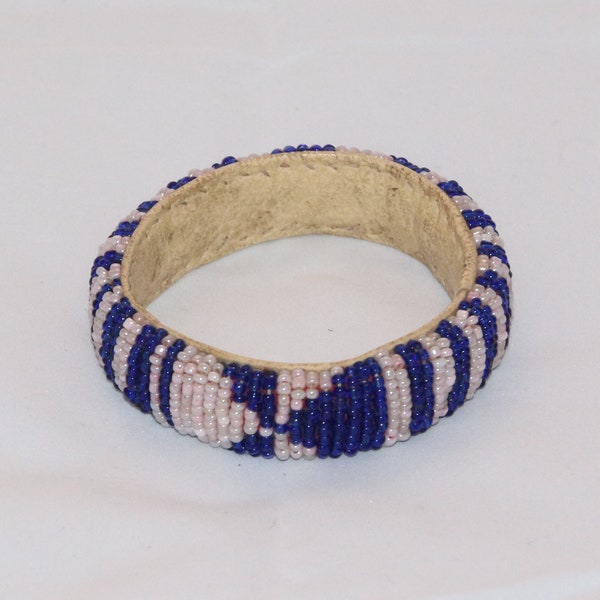 Bracelet Djénéké Perles et cuir