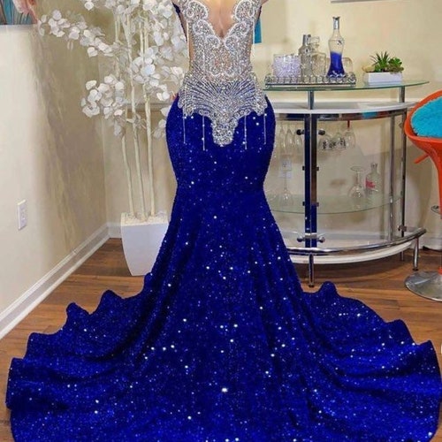 Sequins Dress Prom Dress Etsy