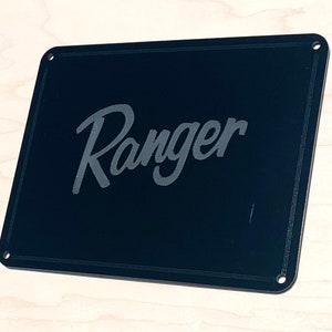 Bow cover plate (6 3/4&quot; x 5 1/4&quot;) for Ranger boat, Depth finder cover plate for Ranger Bass boat, Depth finder delete plate