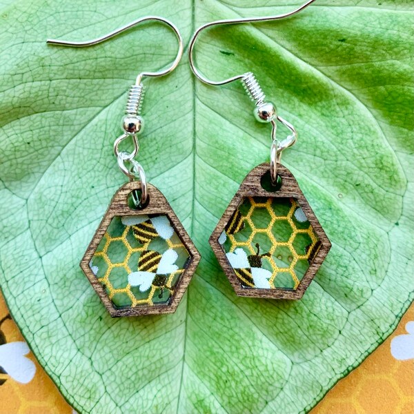 Wooden Earrings Etsy