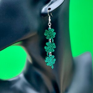 Lucky Clover dangle earrings