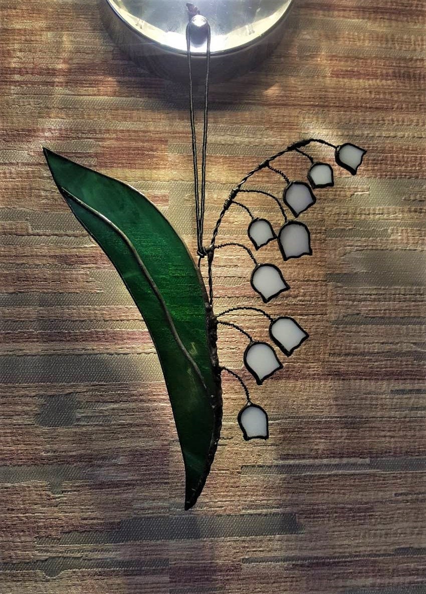 Lily of the Valley Stained Glass Suncatcher Wildflowers - Etsy
