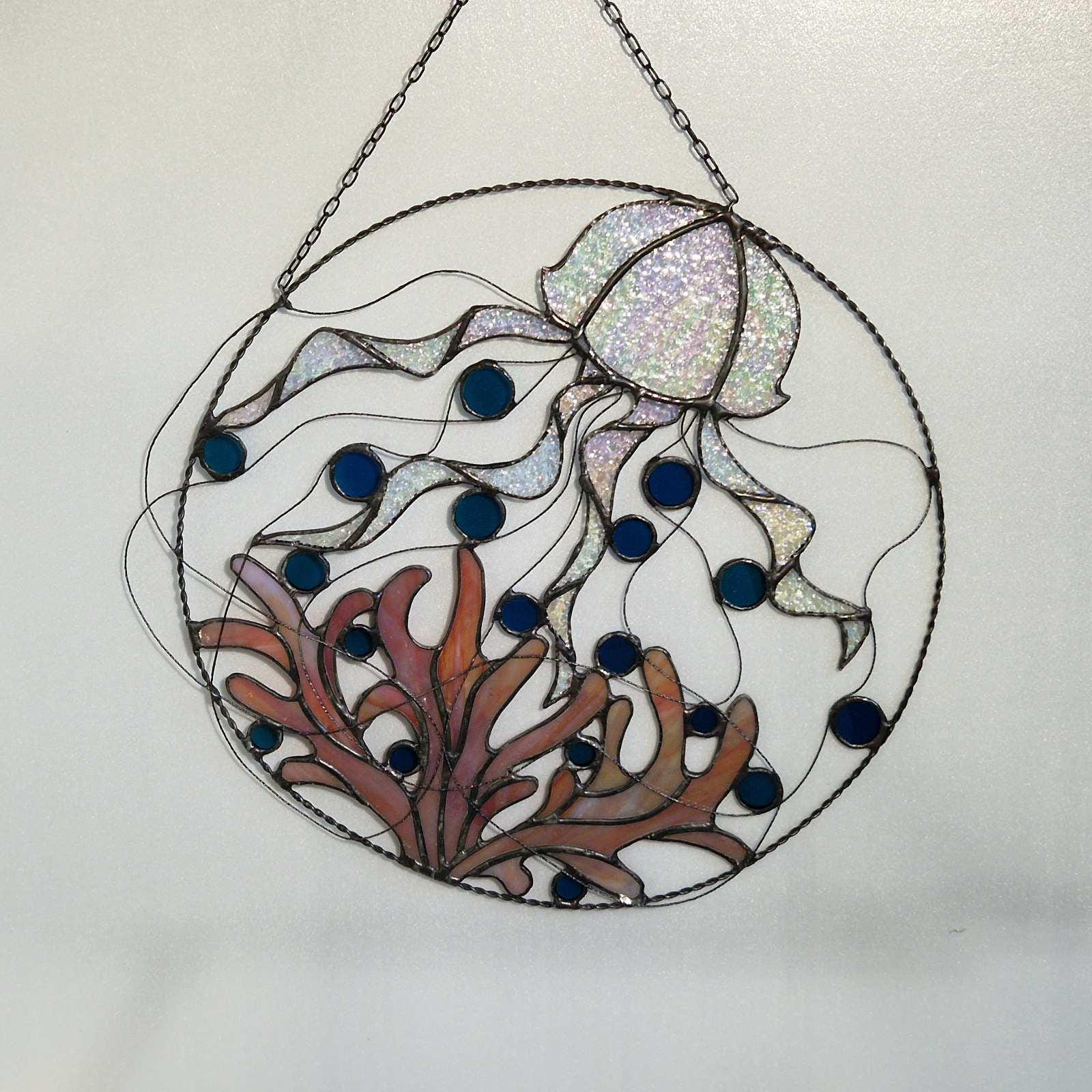 珊瑚　ステンドグラス商品 サンゴ礁 | ステンドグラス宝珠工房てんぽぅ