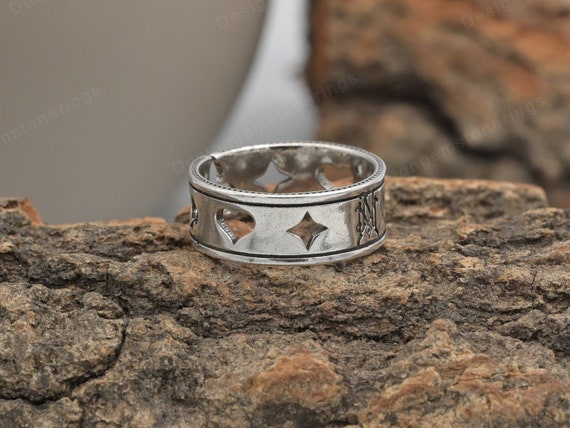 925 anillos puros hechos a mano diseno de personalidad poquer corazon de melocoton original anillos goticos hombres damas dan su anillo de regalo Etsy Espana