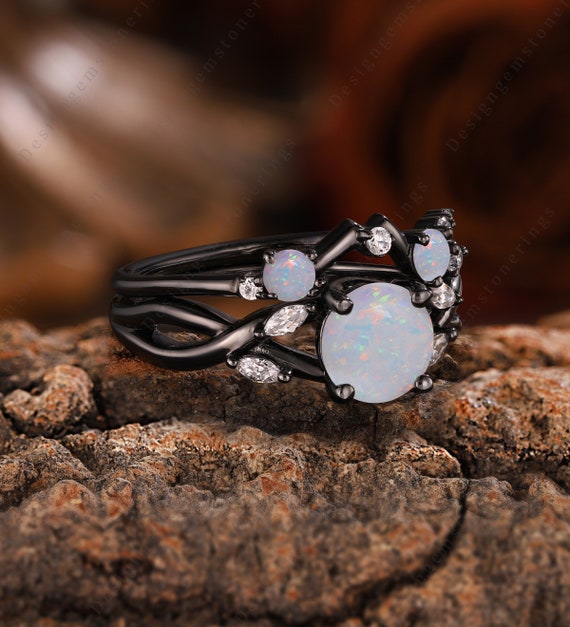 Gothic opal ring best sale