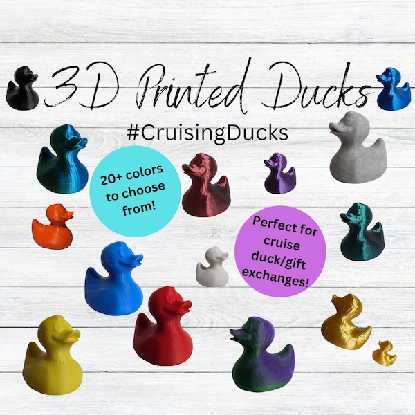 Cruising Ducks, 3D Printed Ducks, Rubber Ducks, Cruise Ducks, Duck Toys, Jeep Ducks, Fun Homemade Ducks, Cruise Rubber Ducks, Gift Exchange