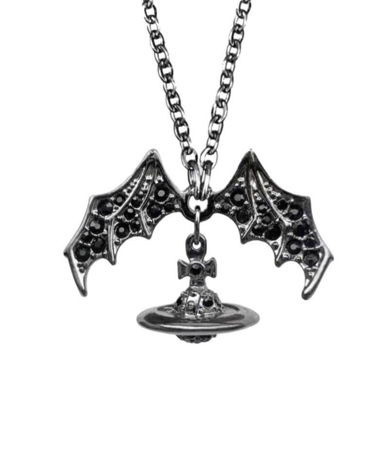 Vivienne Westwood Black Bat Wings Necklace Etsy