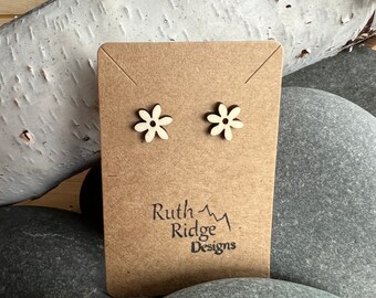 Natural Flower Earring Stud