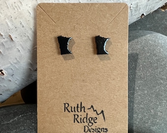 Minnesota State Black Earring Stud