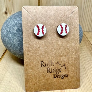 Baseball Earring Stud