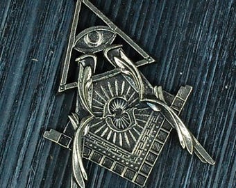 Hanger met alziend oog – Illuminati ketting met derde oog, occult symbool, sieraden