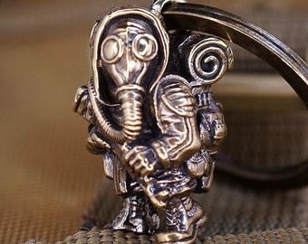 Stalker-sleutelhanger – S.T.A.L.K.E.R. Sleutelhanger videogame, bedel gamerrugzak, post-apocalyptisch verzamelcadeau voor fans
