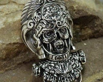 Paracordslot Kukulkan – Lanyard-kraal Maya Serpent God, Azteeks geïnspireerd EDC-accessoire
