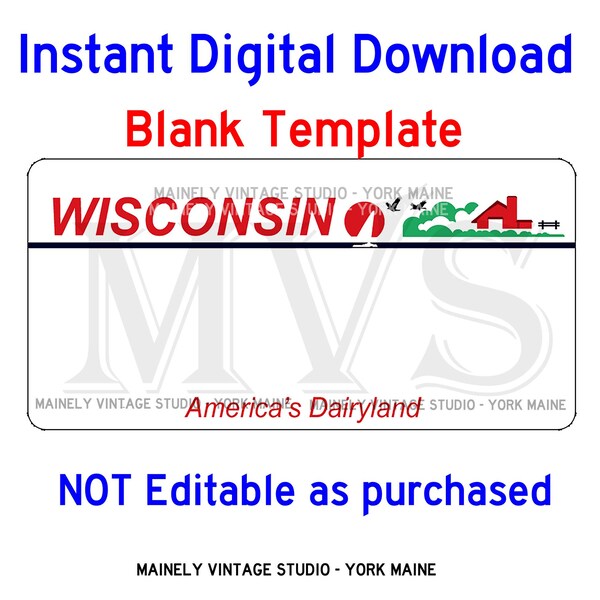 Wisconsin License Plate Svg - Etsy