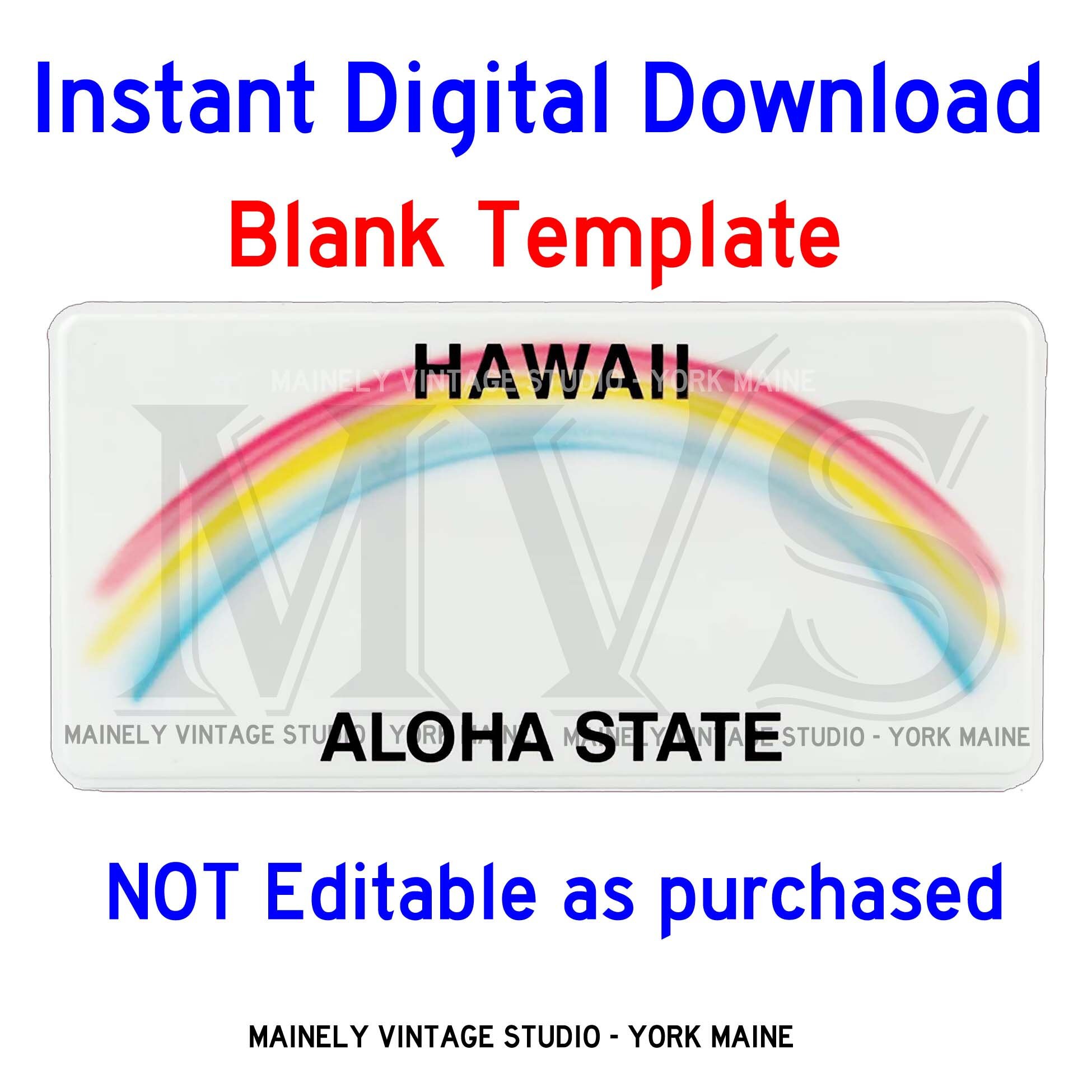 Hawaii Rainbow License Plate – RusticPlates