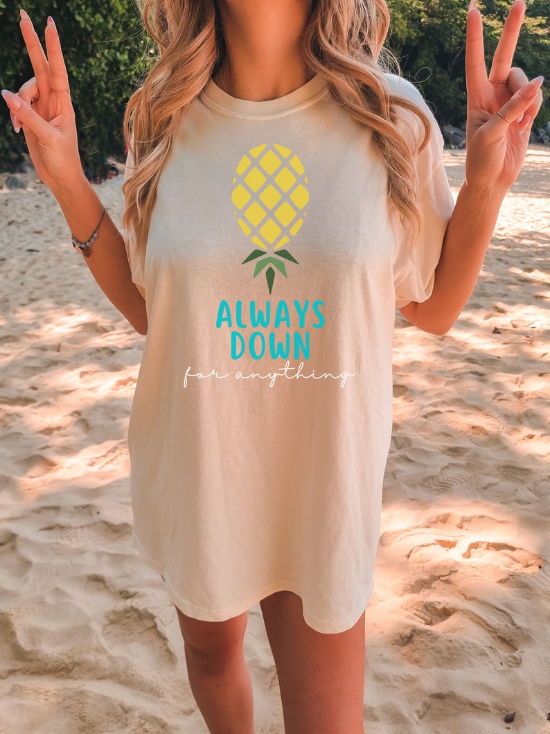 Upside Down Pineapple Shirt, Oversized Pineapple Shirt, Sharing Shirt, Swinger Gift Etsy