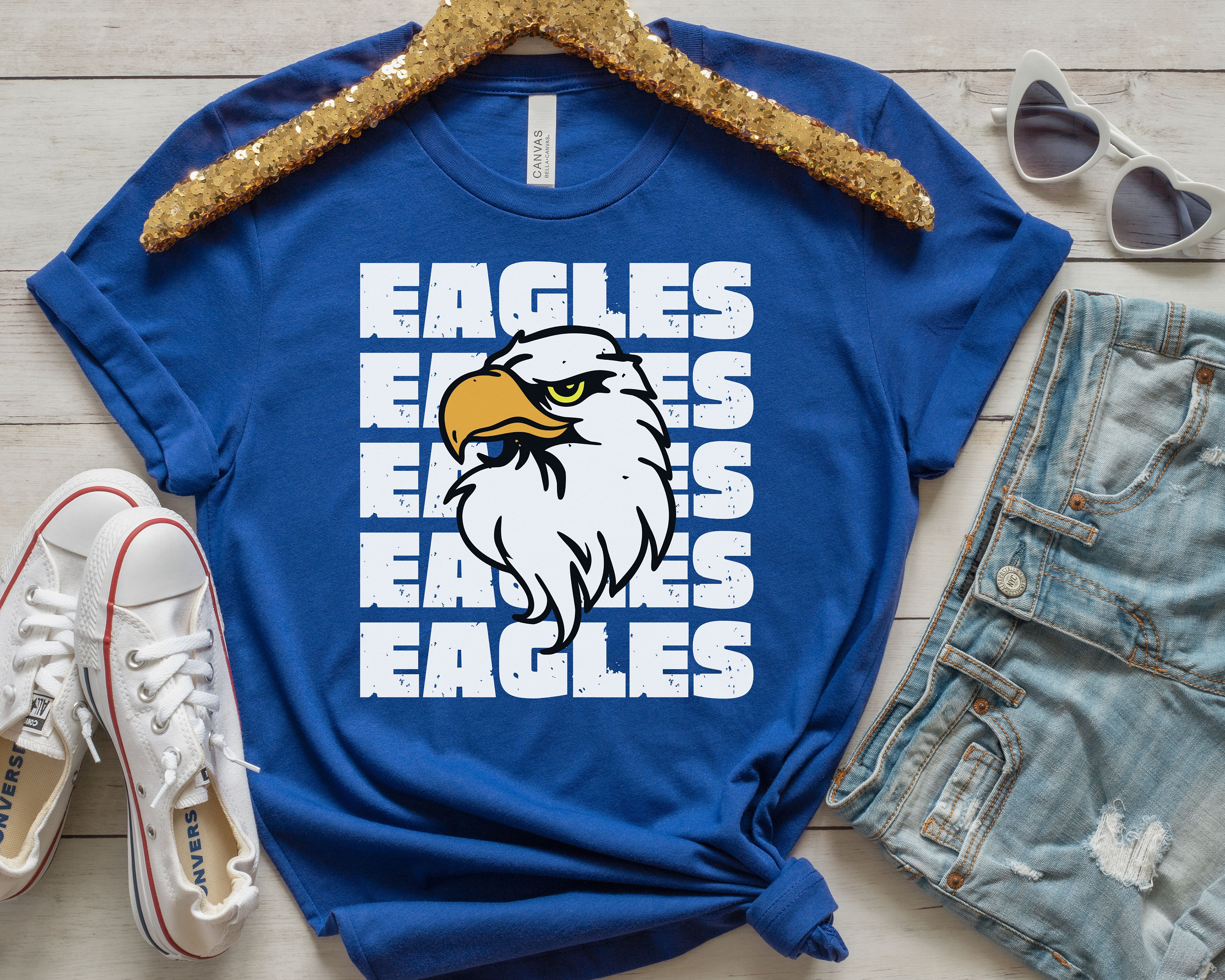 Discover Eagle mascot shirt, Eagles game day shirt,  Eagles school shirt