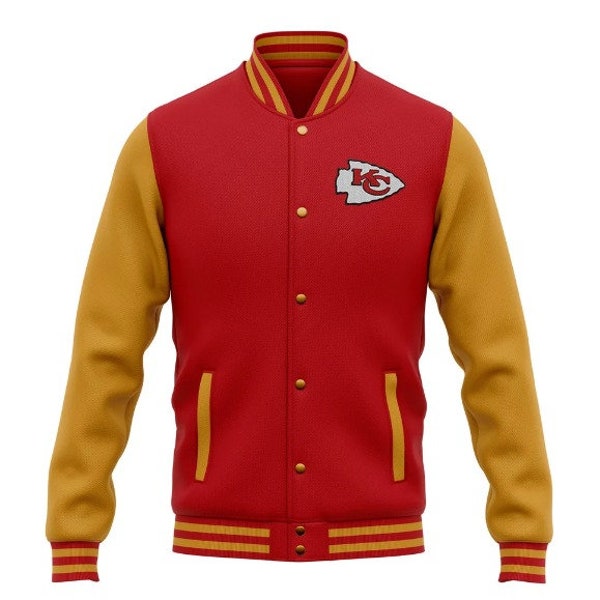 Kansas City Chiefs Letterman Jacket Etsy