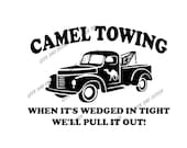 Camel Towing SVG, PNG, Cricut Ready, Glowforge Ready