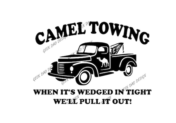 Camel Towing SVG, PNG, Cricut Ready, Glowforge Ready