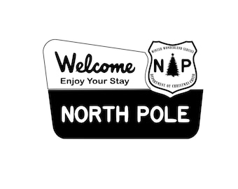 BIENVENIDO al POLO NORTE, archivo svg