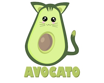 AVOCATO AVOCADO archivo, sublimación, descarga instantánea, cortable, Food Pun